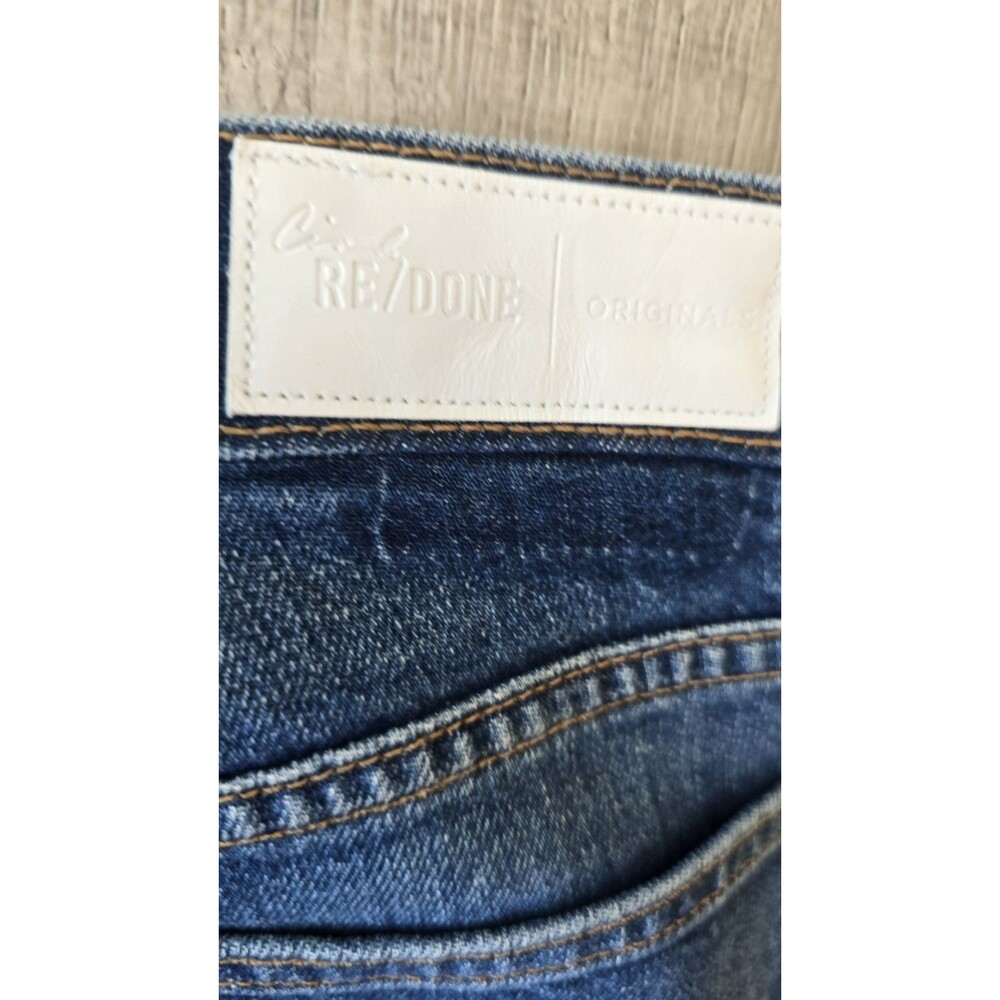 The Crawford Cindy Re/Done Originals Jeans Womens Size 26 Denim Button Fly USA - Picture 15 of 16